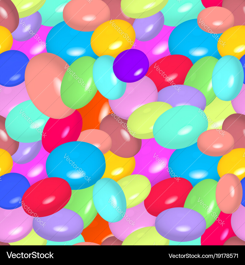 Pattern with colorful candies Royalty Free Vector Image