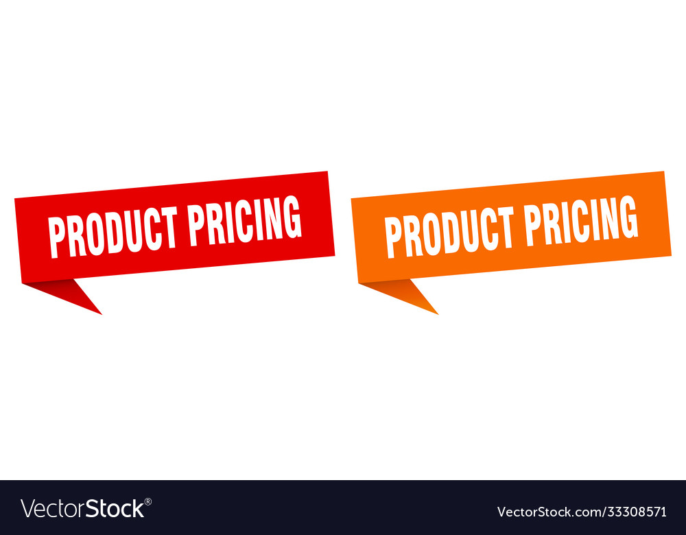 Product pricing banner sign