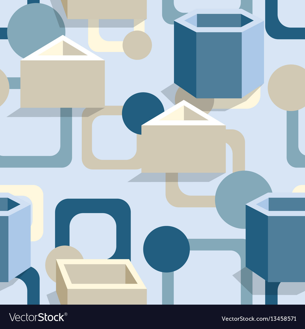 Seamless pattern with squares