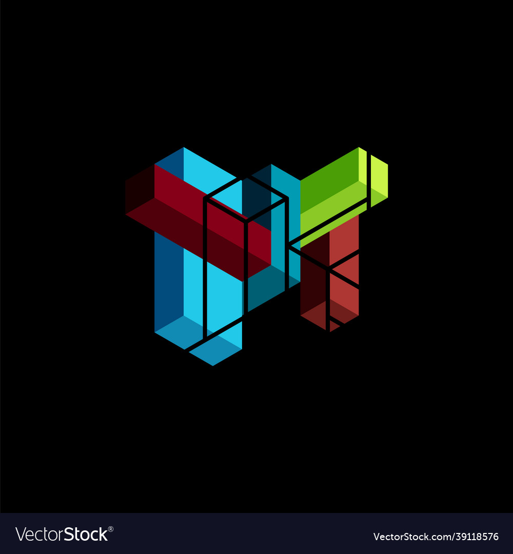 Abstract background 3d cubes cubic elements vector image Abstract background 3d cubes cubic elements