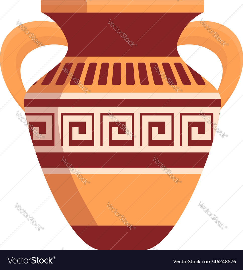 Ancient greece vase icon cartoon rome Royalty Free Vector