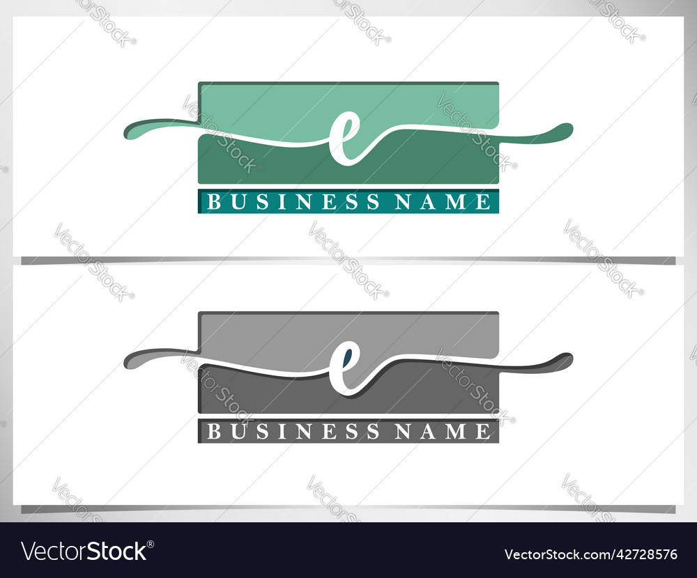 Creative signature logo design handwriting