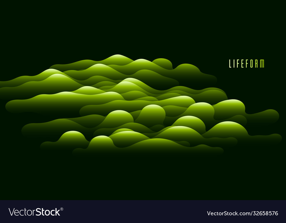 Dimensional bio life form gradient shape element