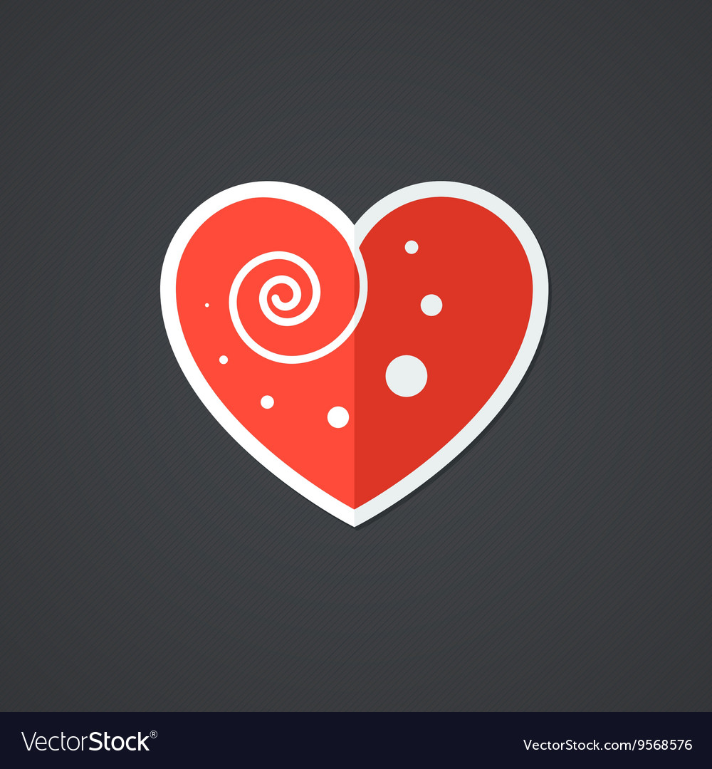 Heart icon single object symbol