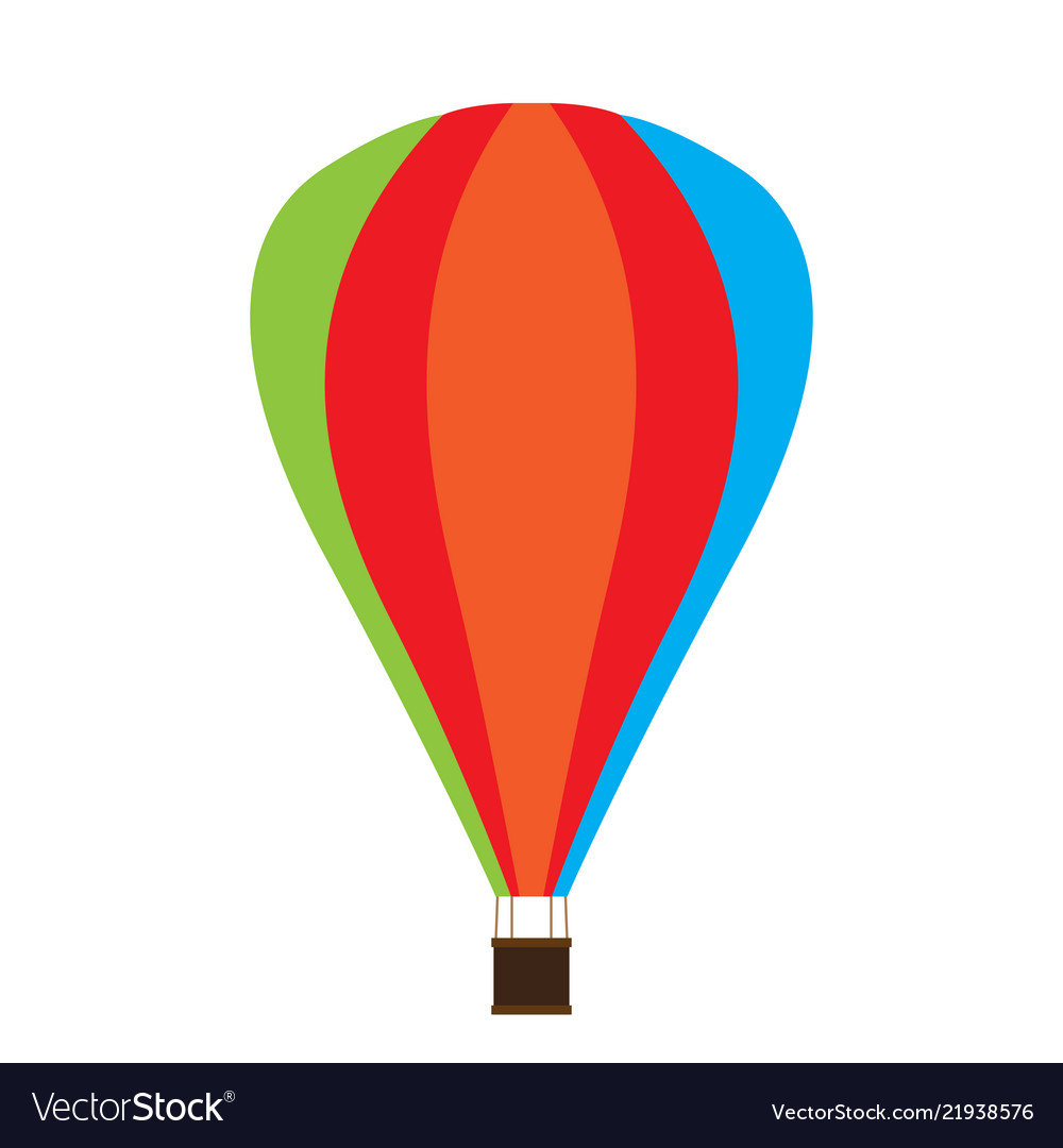 Isolated carnival air balloon icon