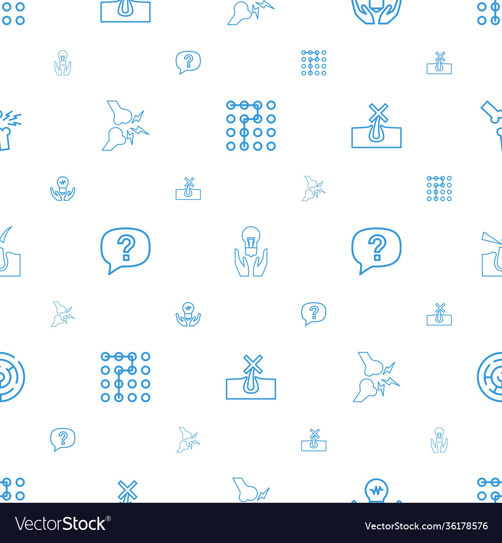 Problem icons pattern seamless white background