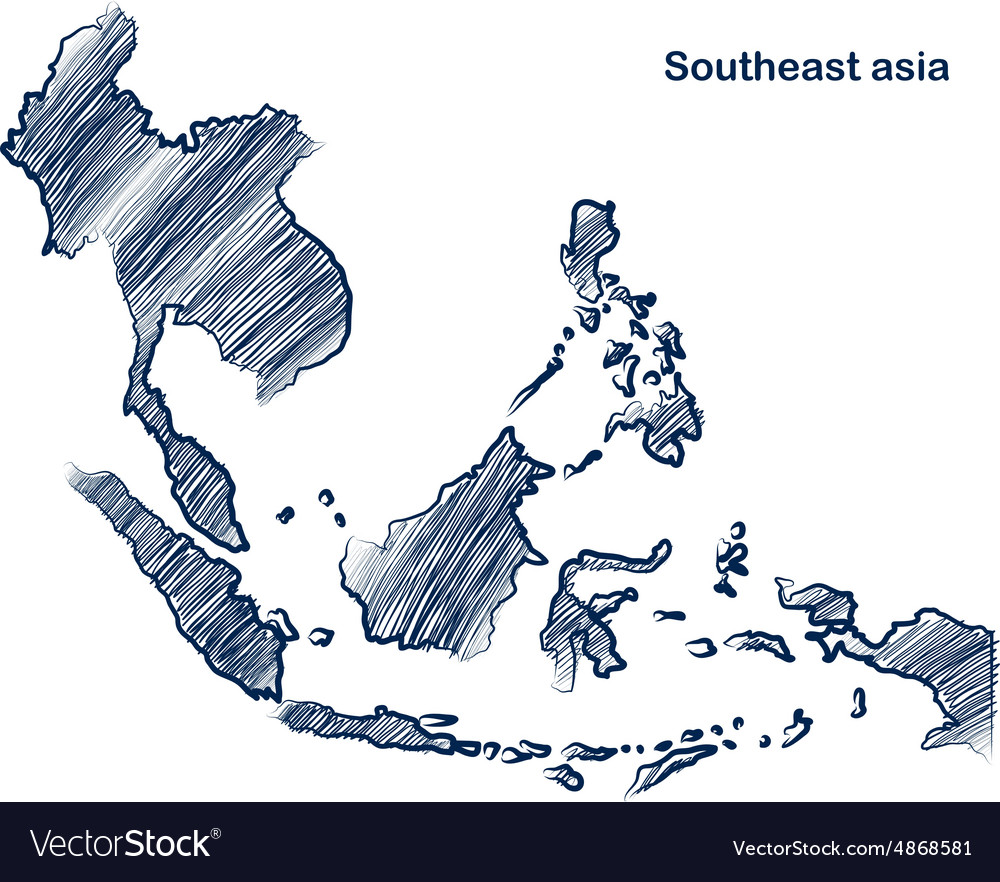 Download Asean map Royalty Free Vector Image - VectorStock