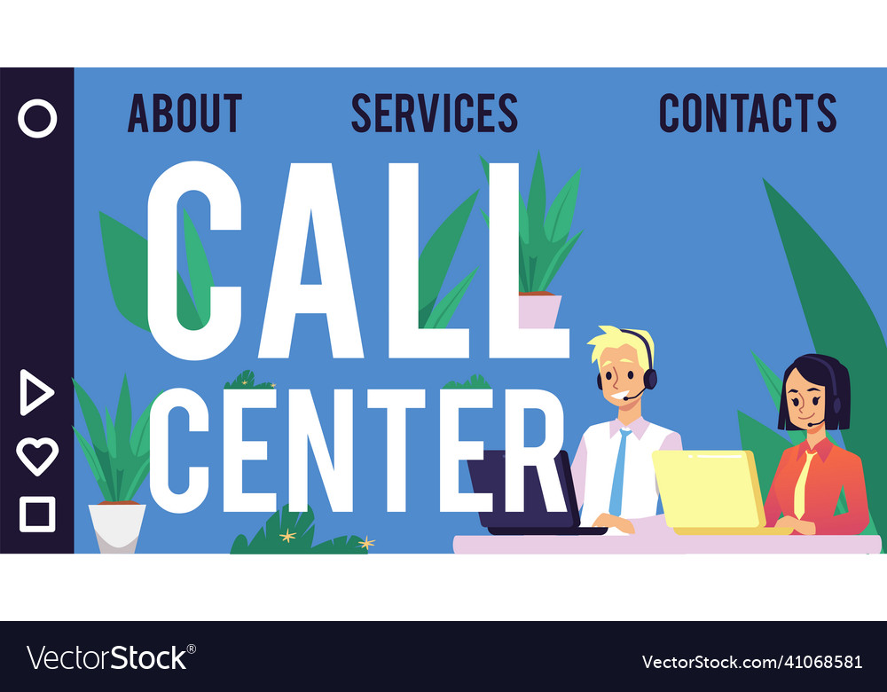 Callcenter-Website mit Betreibern