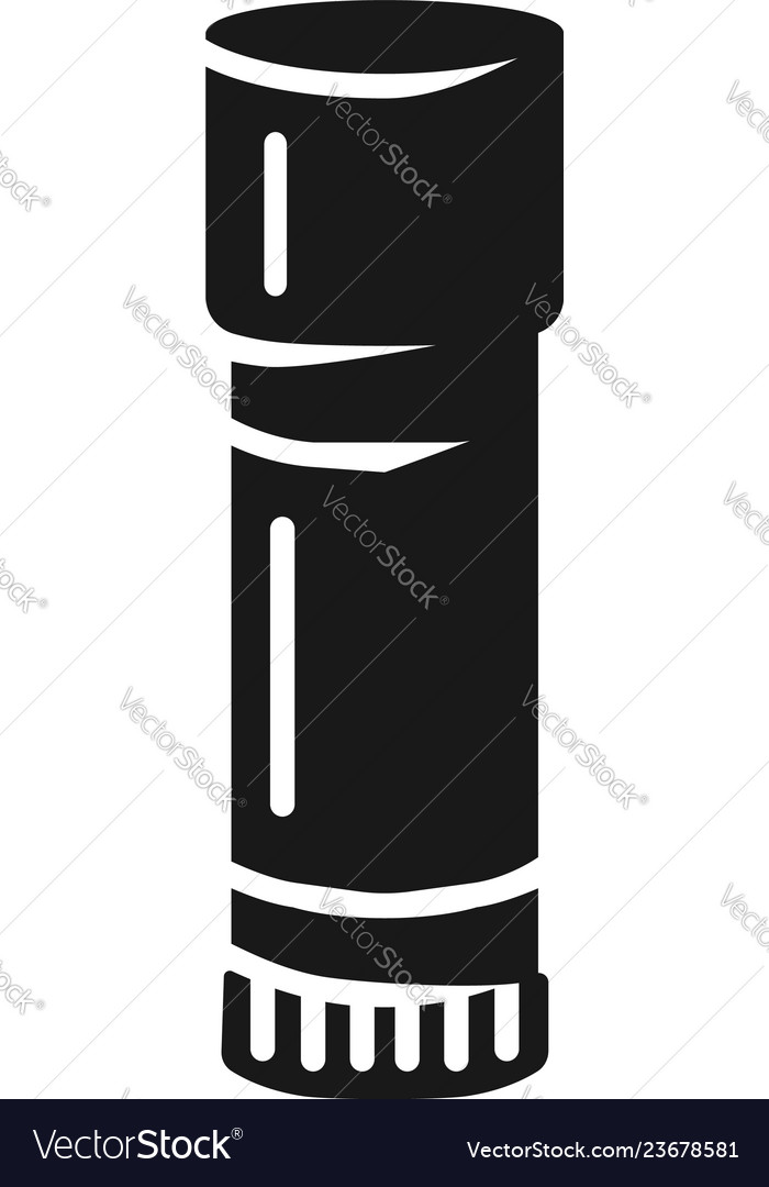 Closed glue pencil icon simple style Royalty Free Vector