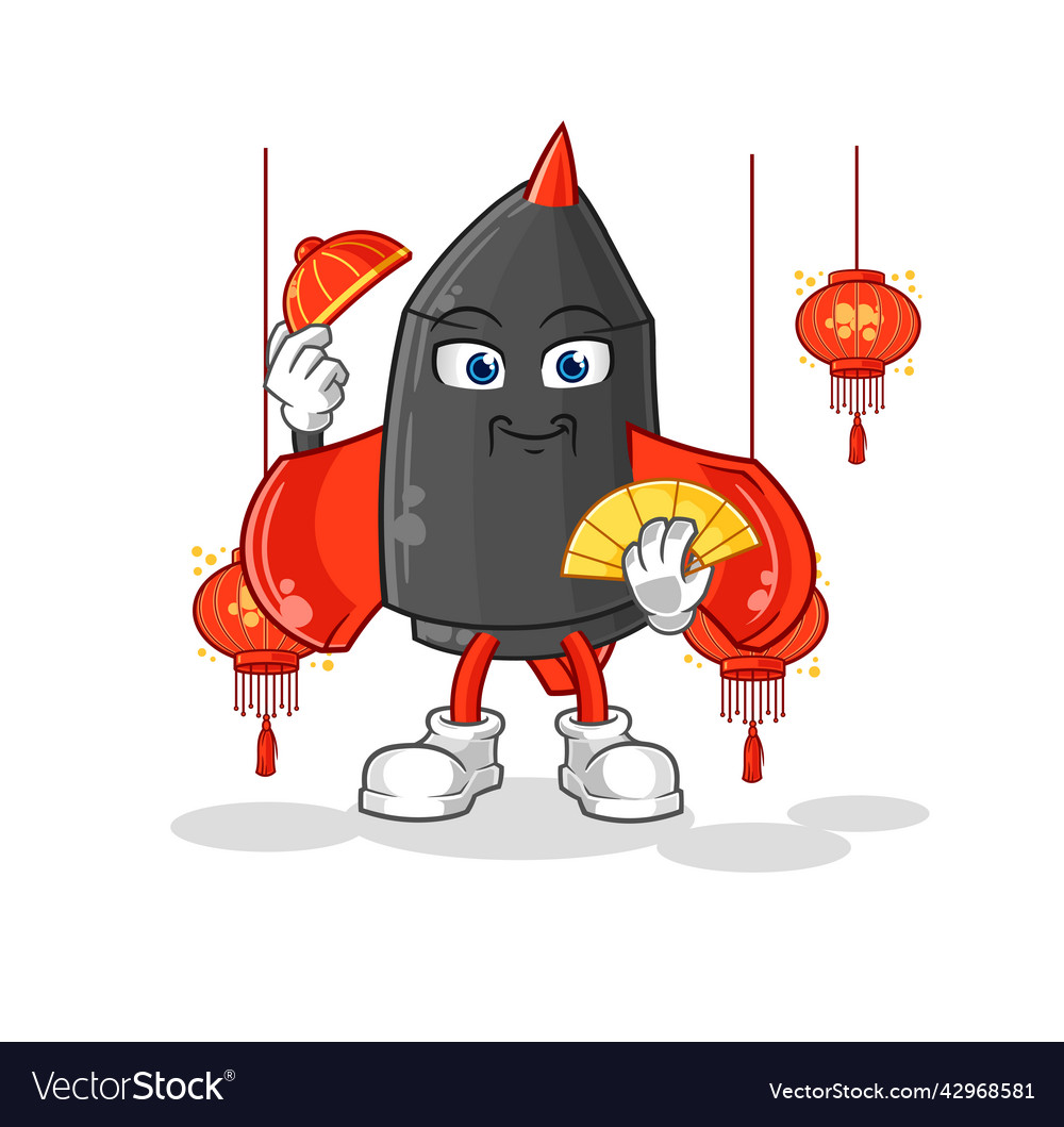 Dart chinese with lanterns character