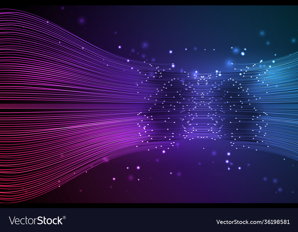 Data connection speed line vector image Data connection speed line