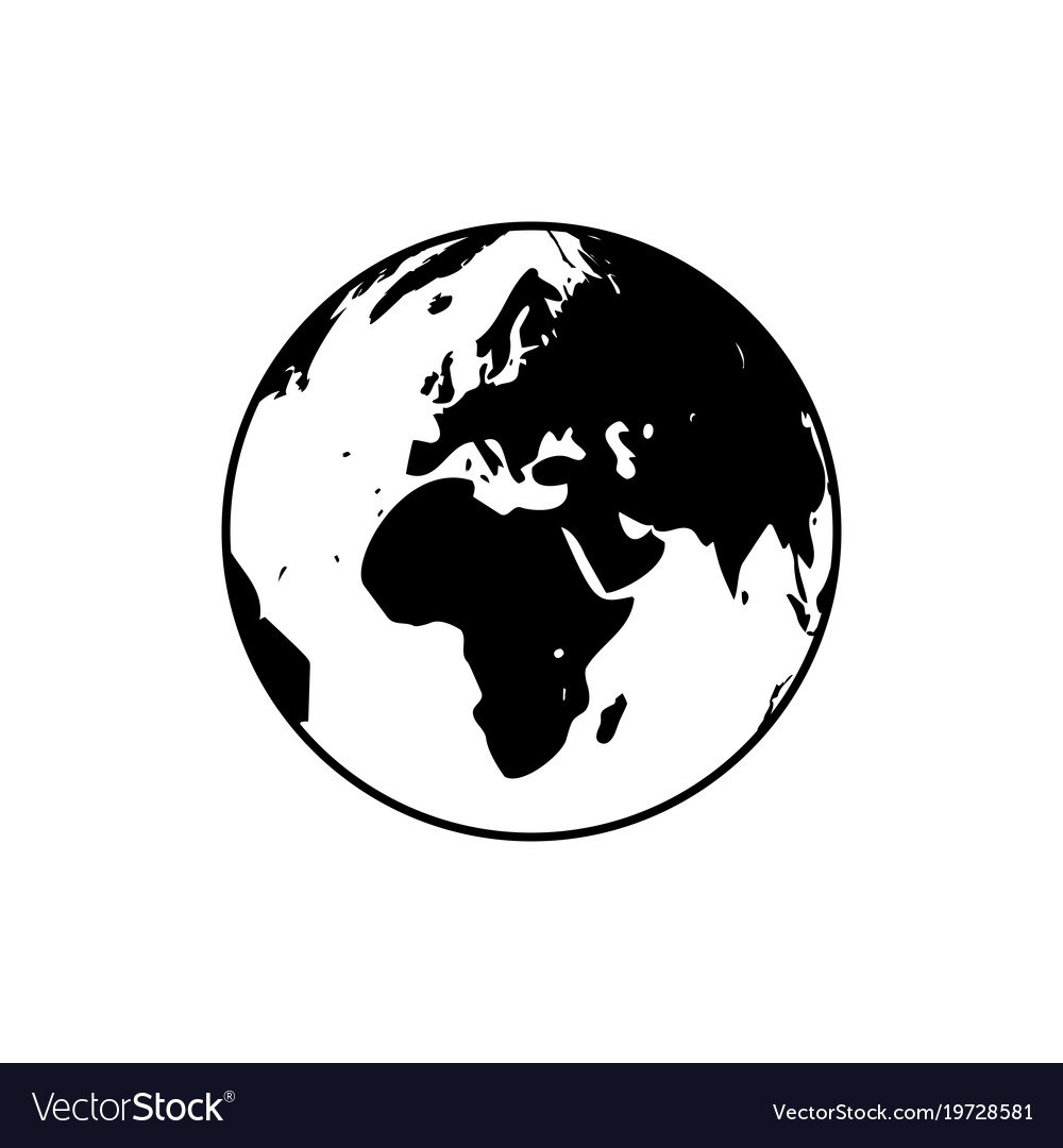 Download Earth globe icon Royalty Free Vector Image - VectorStock