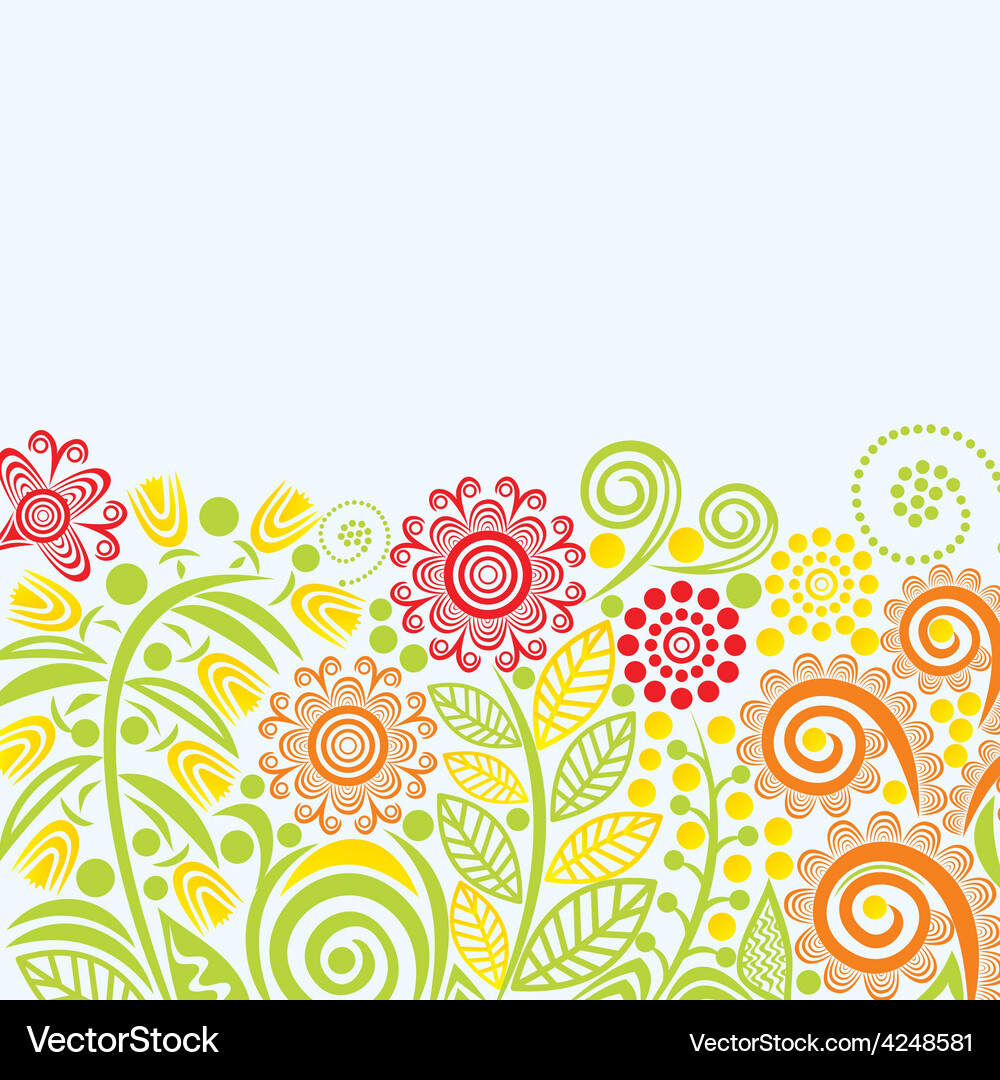 Floral nature pattern background Royalty Free Vector Image