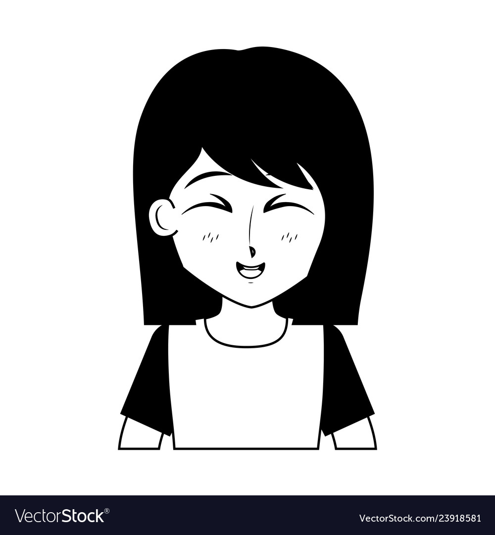 Girl anime manga Royalty Free Vector Image - VectorStock