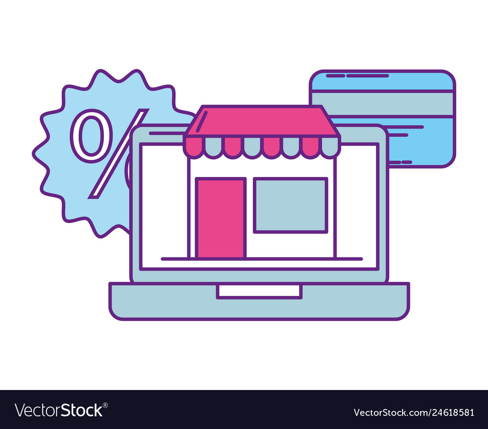 Laptop computer with set icons