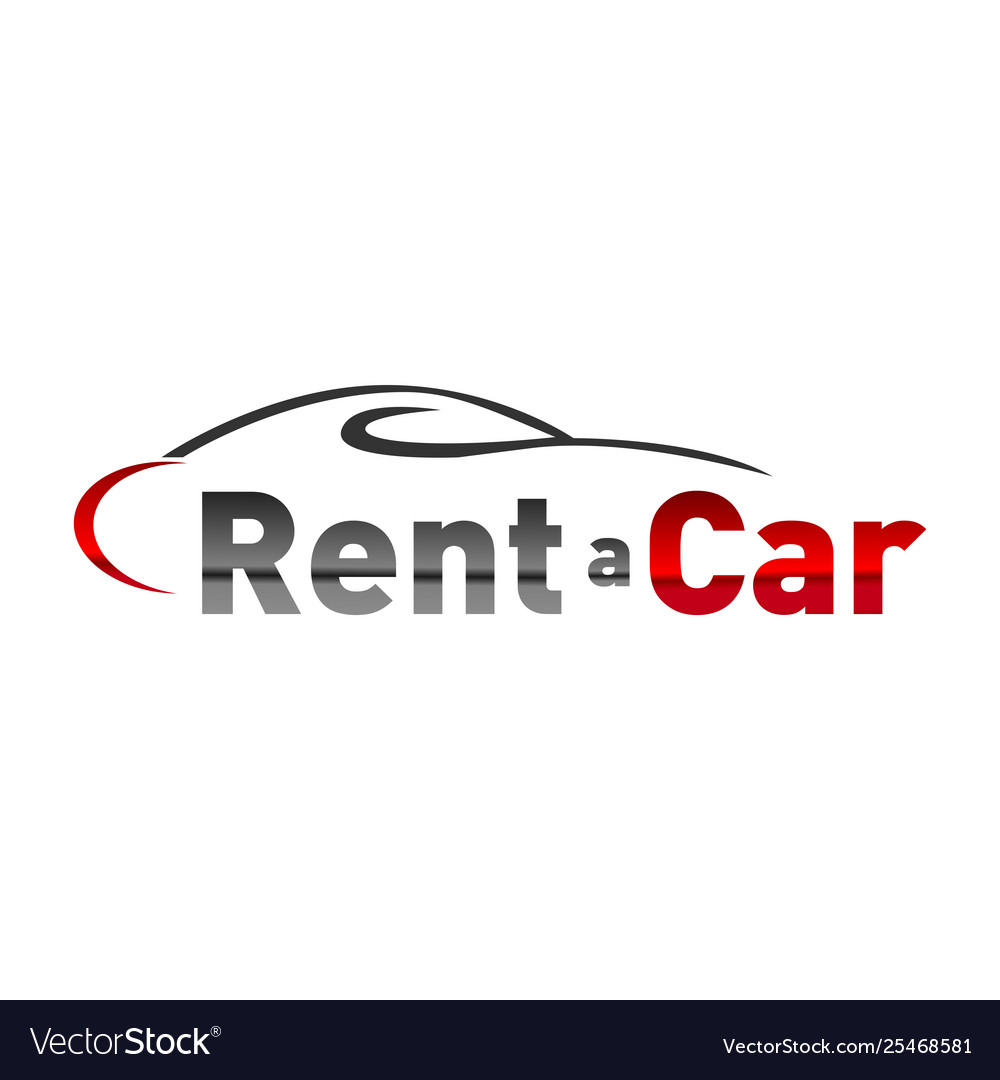 Logo for car rental and sales Royalty Free Vector Image