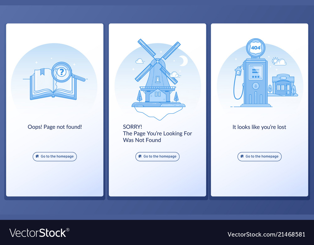 Modern 404 Error Page Concept