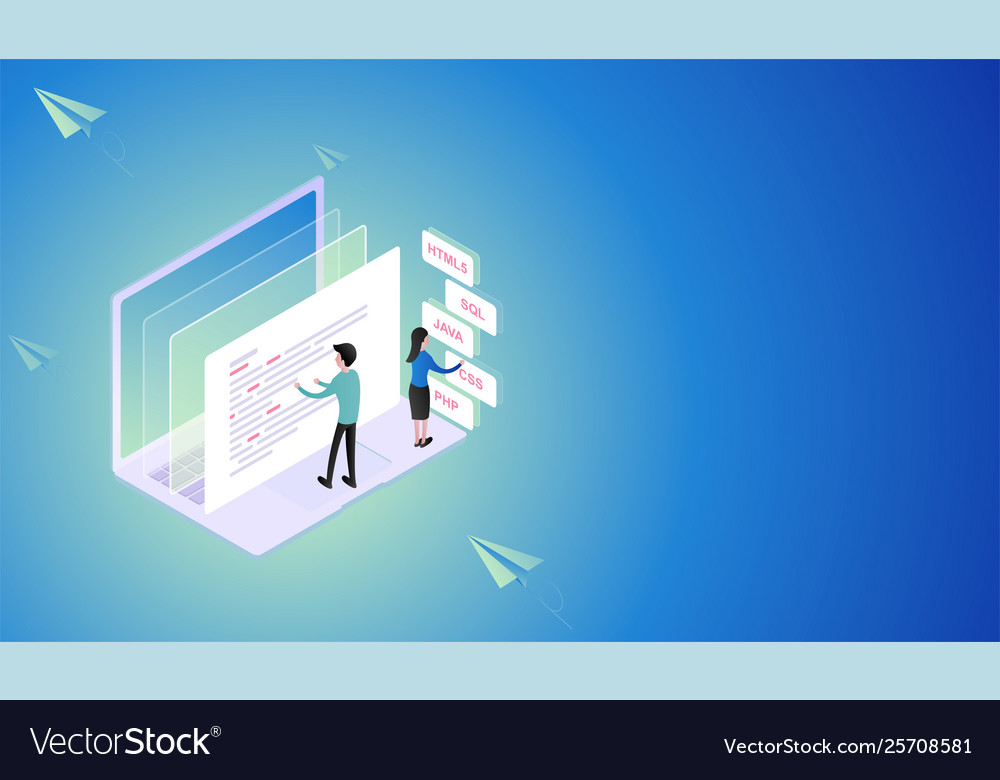 Processing software and programming Royalty Free Vector