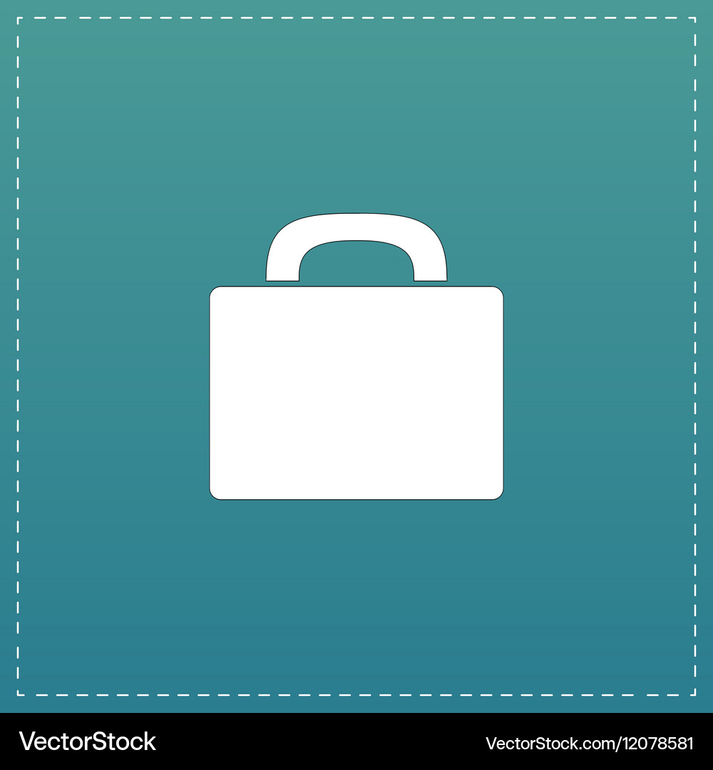 Suitcase flat icon Royalty Free Vector Image - VectorStock