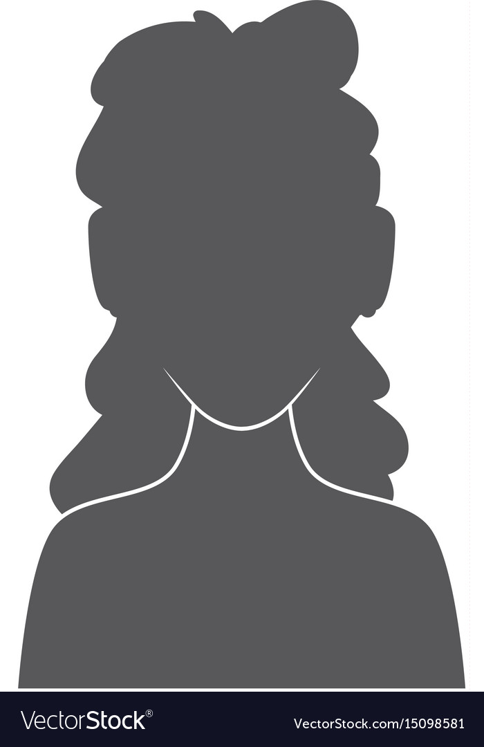 Woman faceless avatar Royalty Free Vector Image