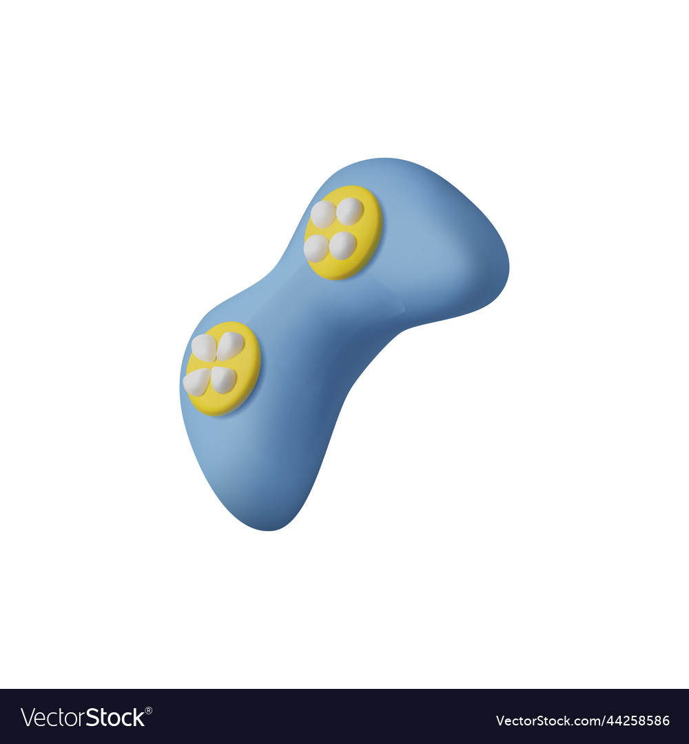 3d gamepad with buttons Vector Image 3d gamepad with buttons