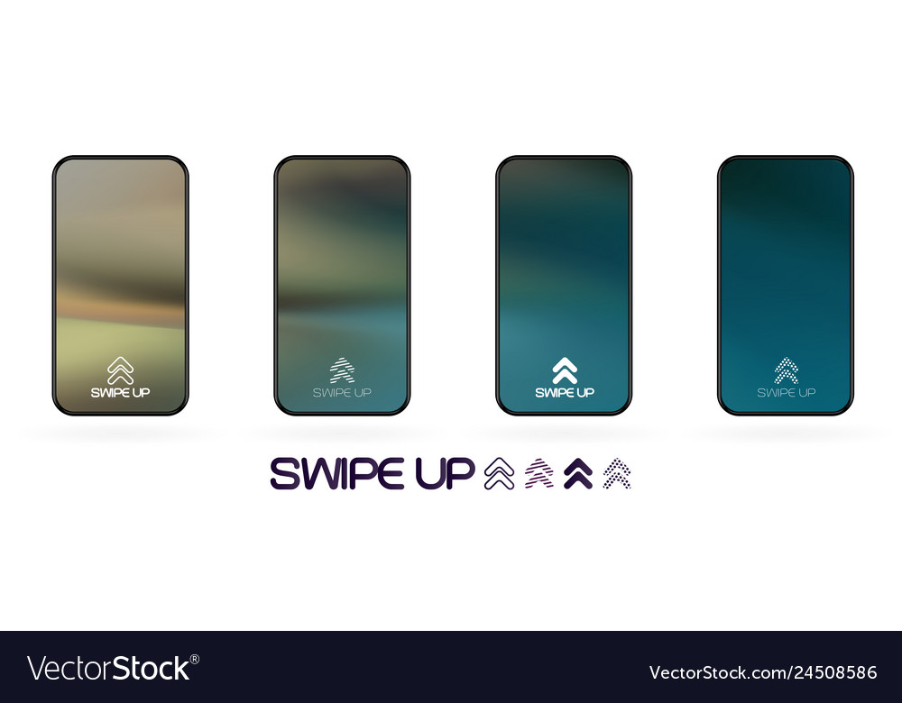 Abstract gradient swipe up icon background Vector Image Abstract gradient swipe up icon background