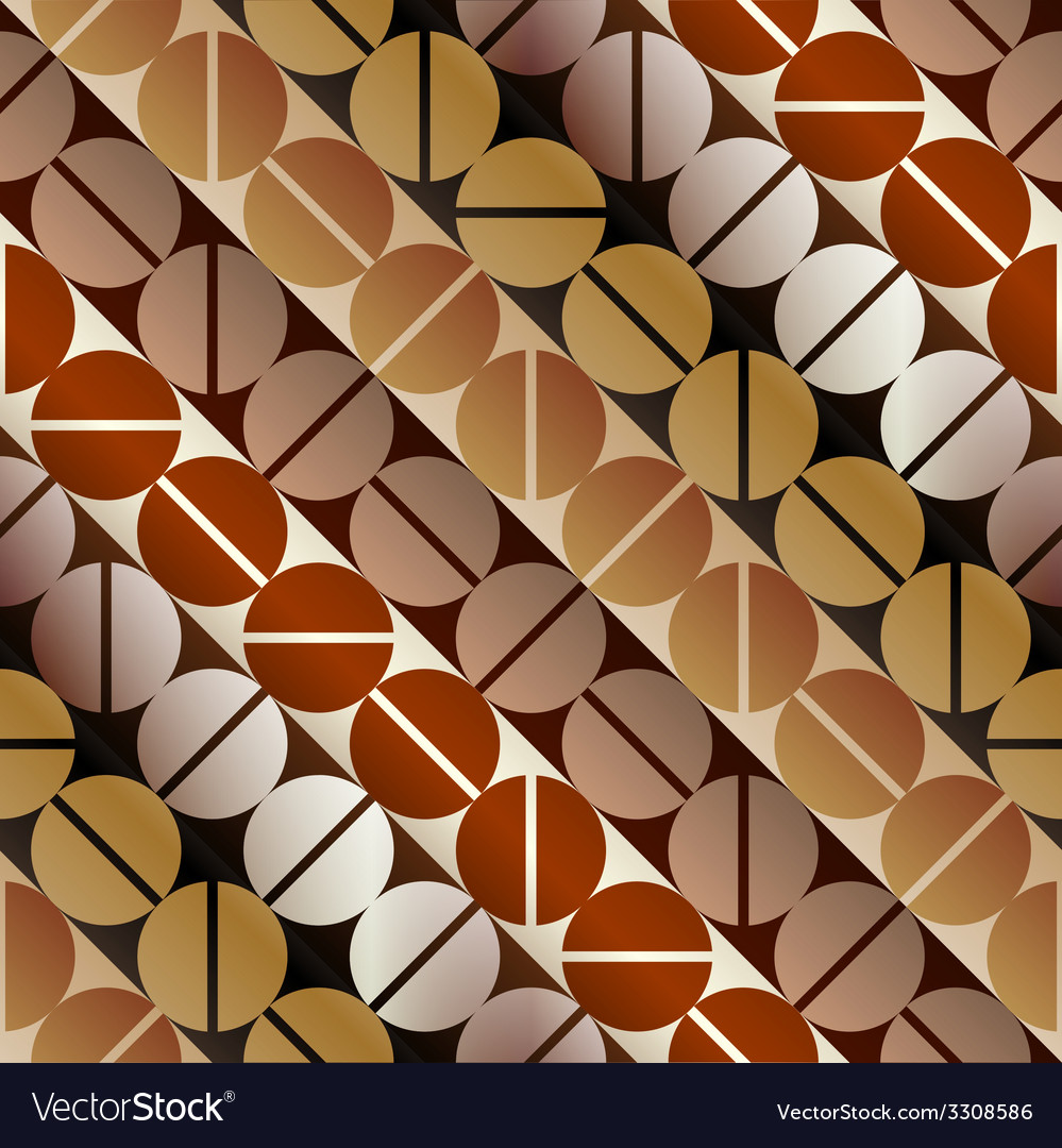 Coffee pattern in retro style