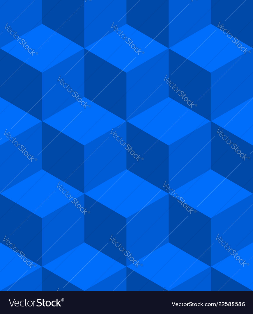 Isometric cubes seamlessly repeatable pattern 3d vector image Isometric cubes seamlessly repeatable pattern 3d