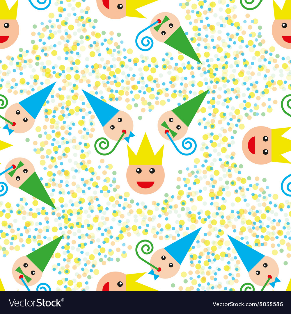 Seamless party pattern composed