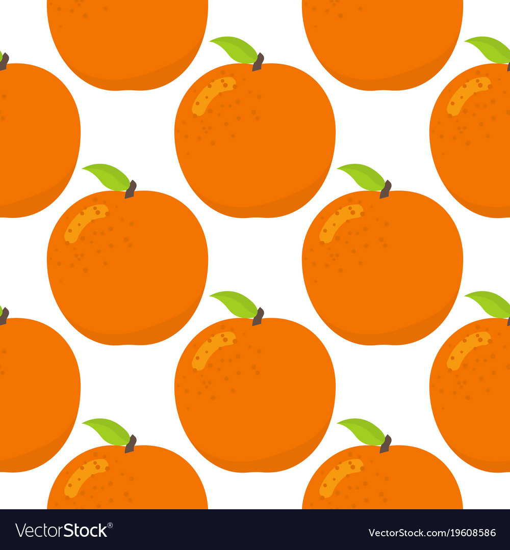 Seamless pattern of oranges