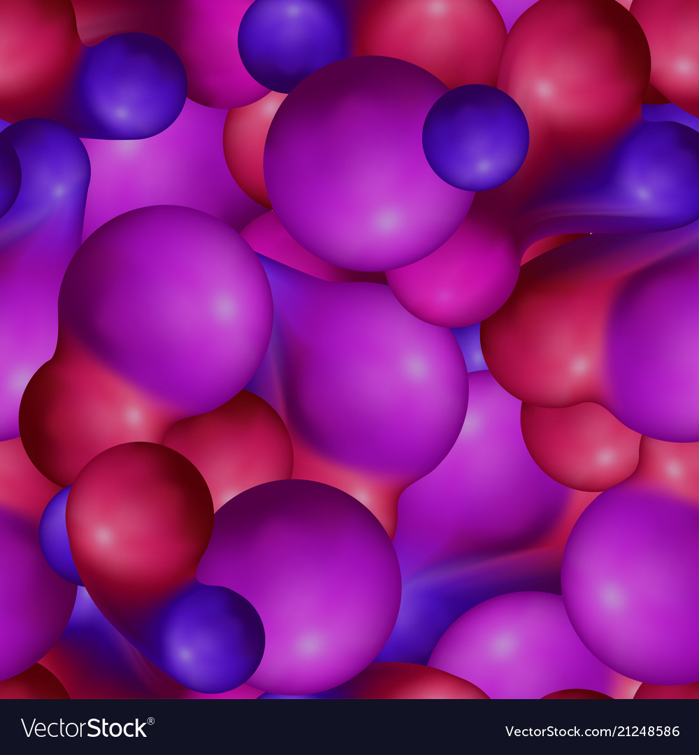 Seamless pattern with futuristic balls vector image Seamless pattern with futuristic balls