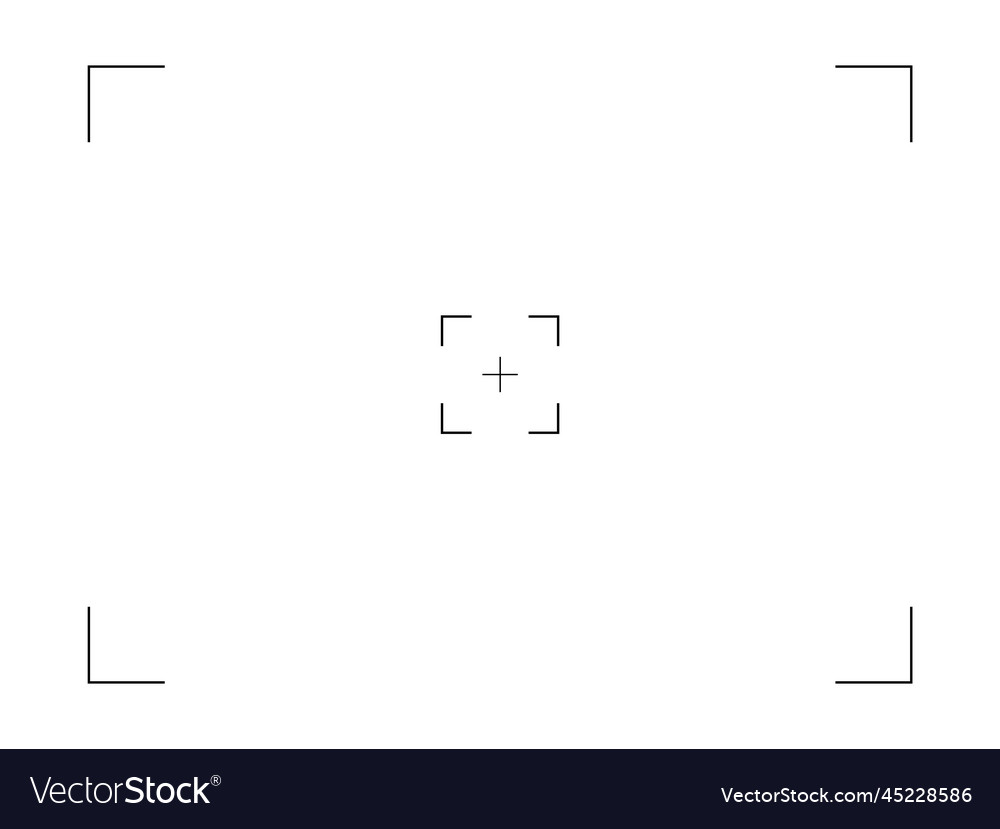 White background with simple camera vector image White background with simple camera