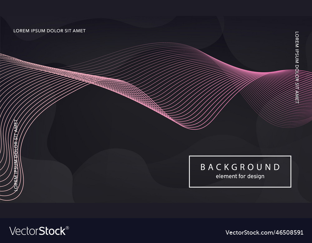 Abstract background wave element for design vector image Abstract background wave element for design