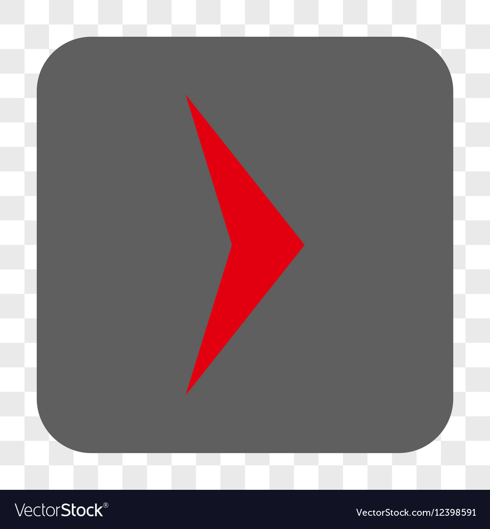 Arrowhead right rounded square button