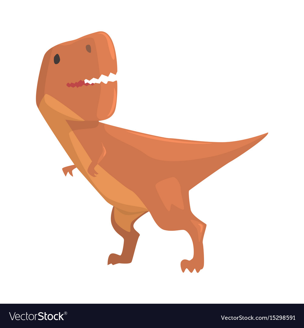 Cartoon allosaurus dinosaur character jurassic Vector Image