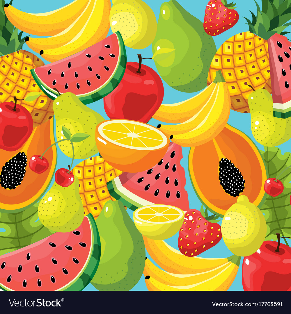 tropical fruit background