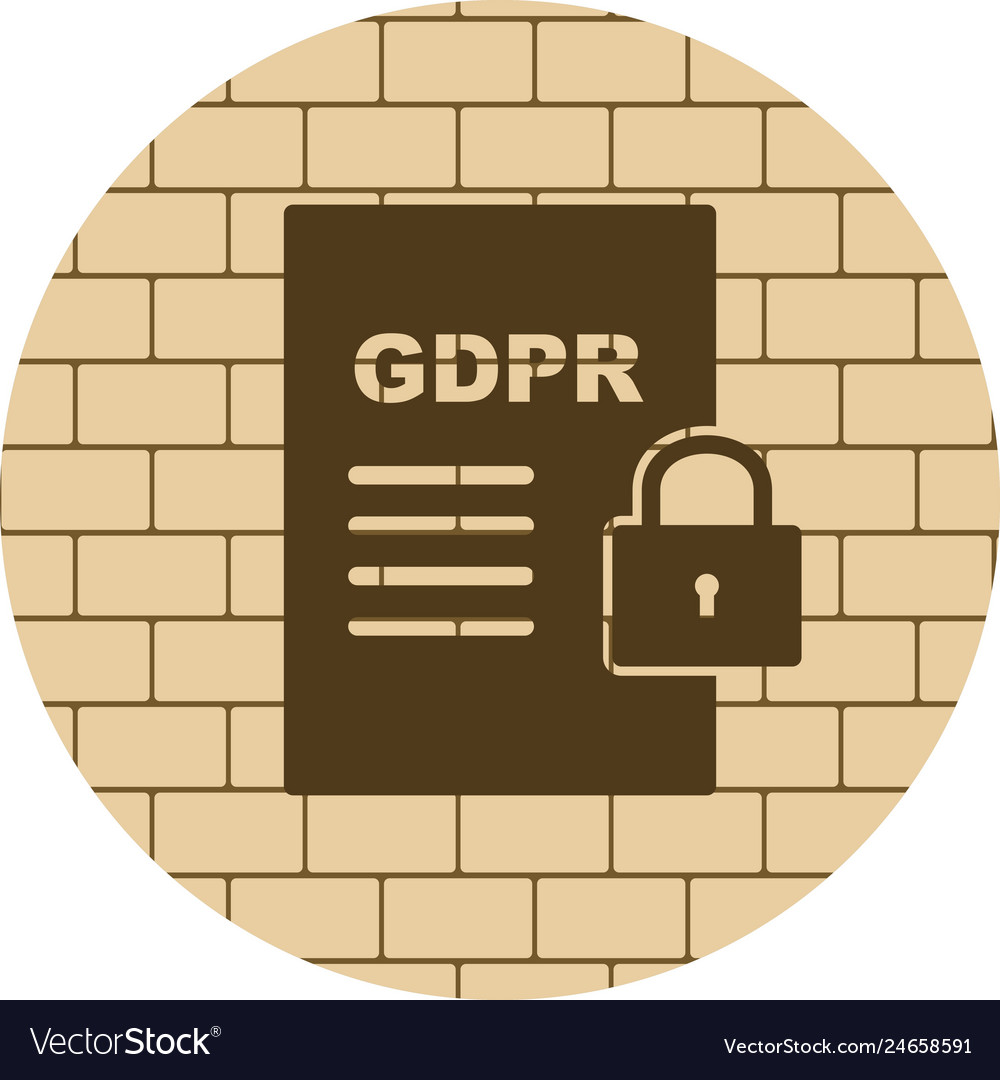 Gdpr security document icon