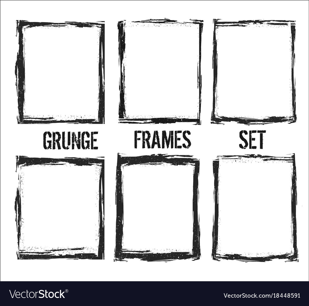 Grunge frame set