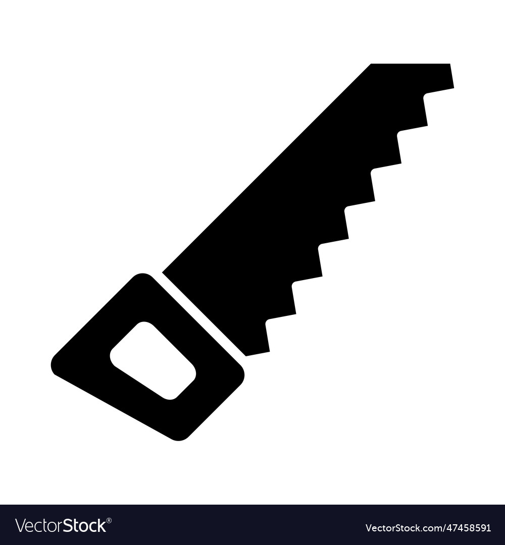 Handsaw glyph icon for personal and commercial use