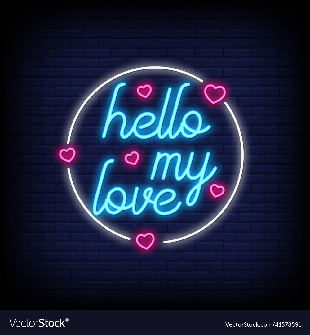 my love neon sign