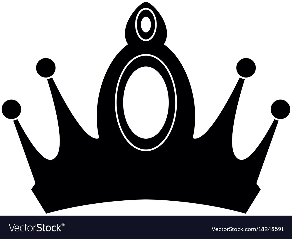 Download Queen crown isolated icon Royalty Free Vector Image