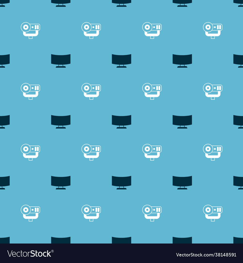 Set computer monitor screen and web camera Vector Image Set computer monitor screen and web camera