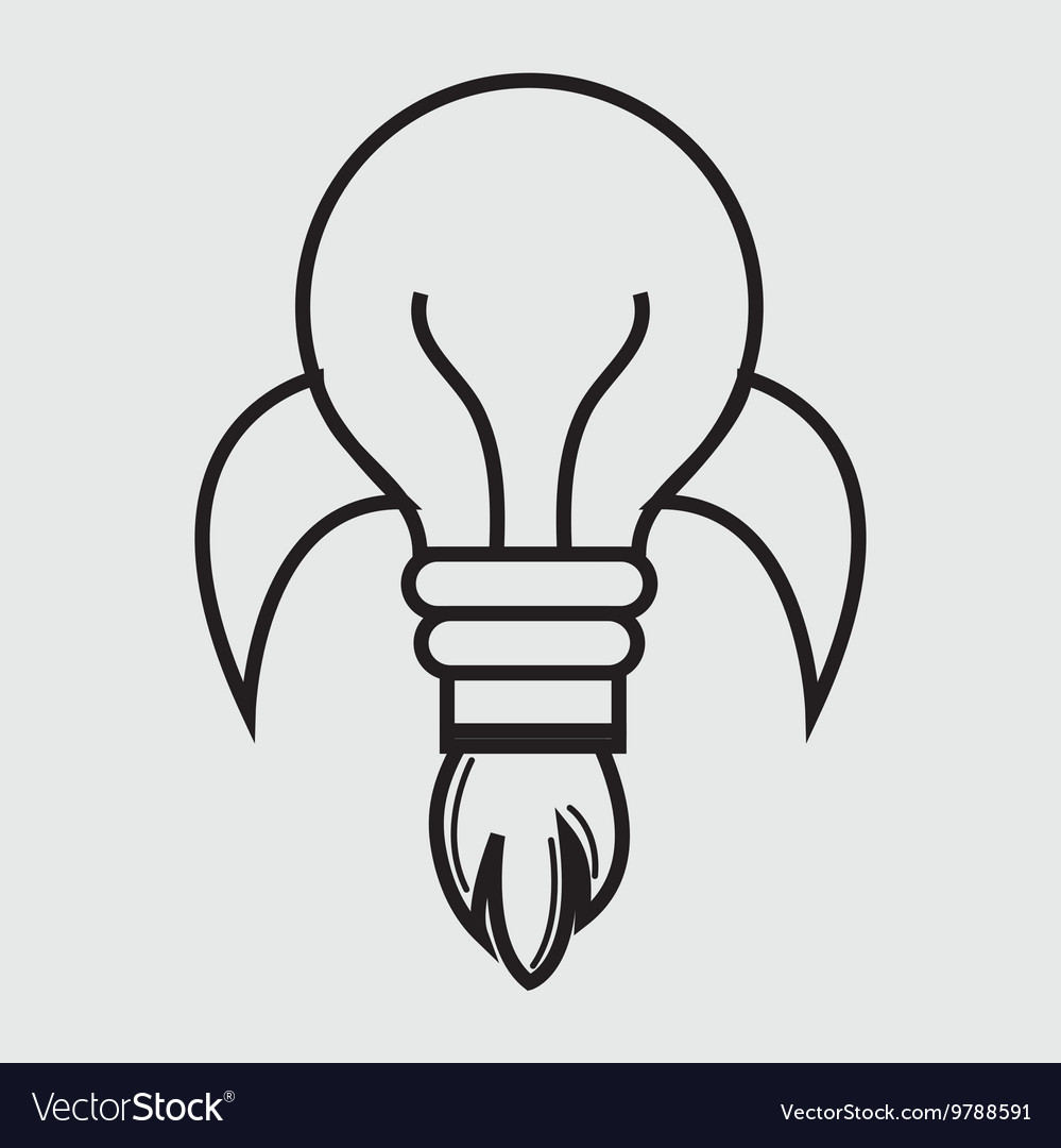 Silhouette with thought isolated icon design