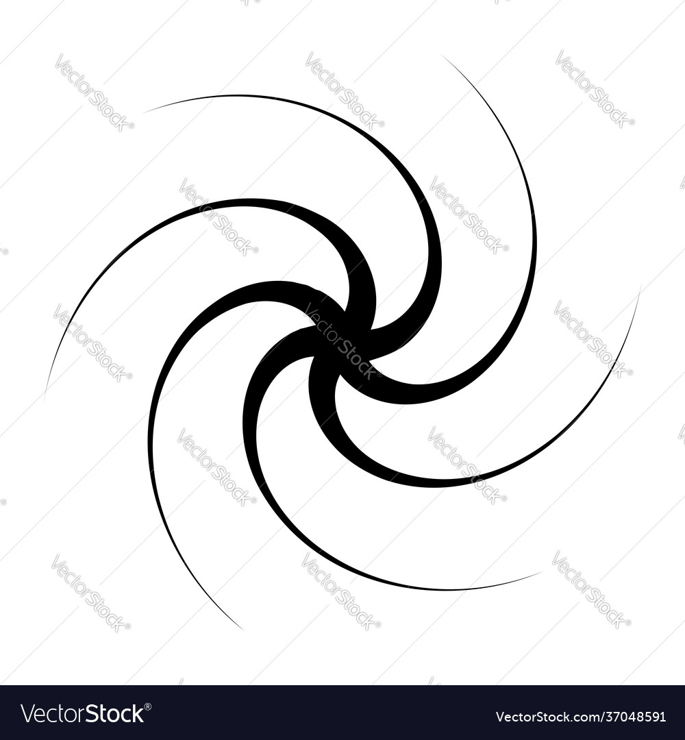 Swirl twirl spiral shape element motif Vector Image Swirl twirl spiral shape element motif