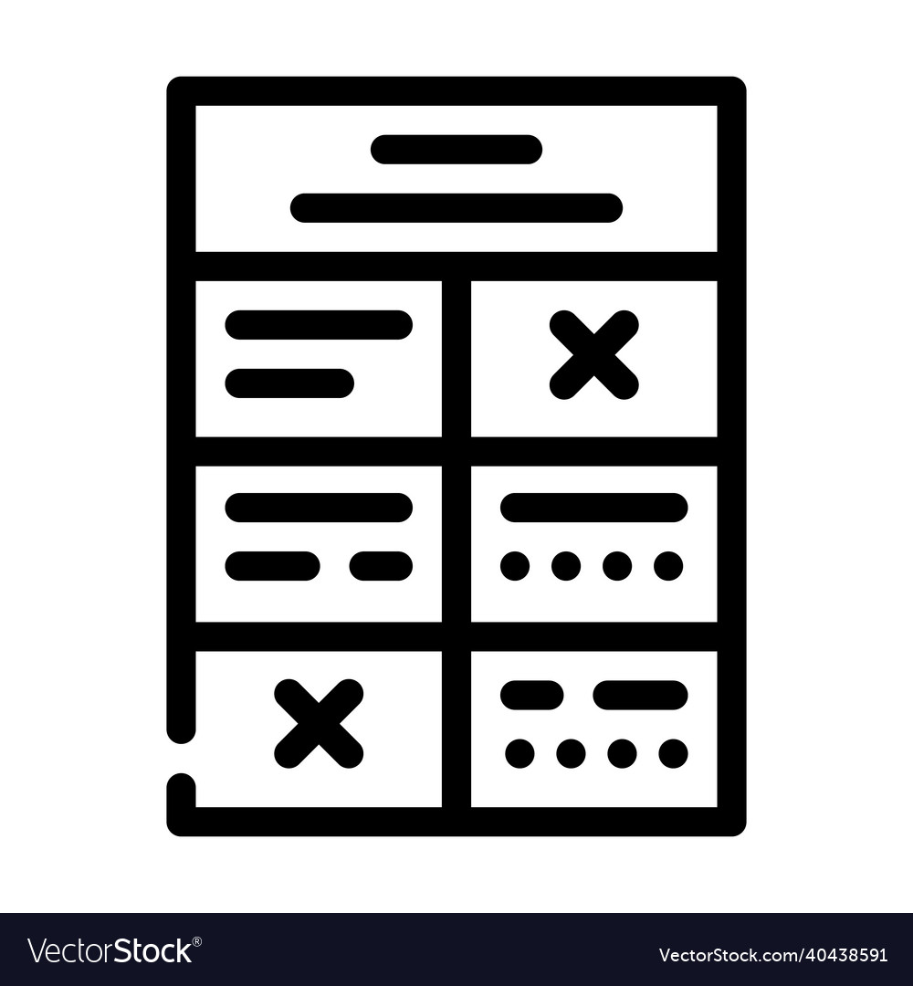 Training program line icon