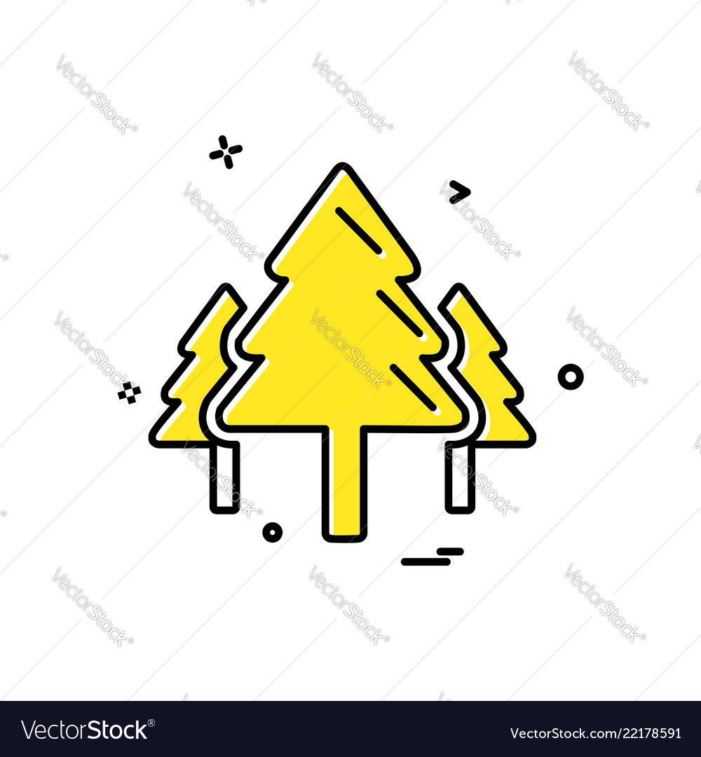 Tree icon design Vector Image Tree icon design