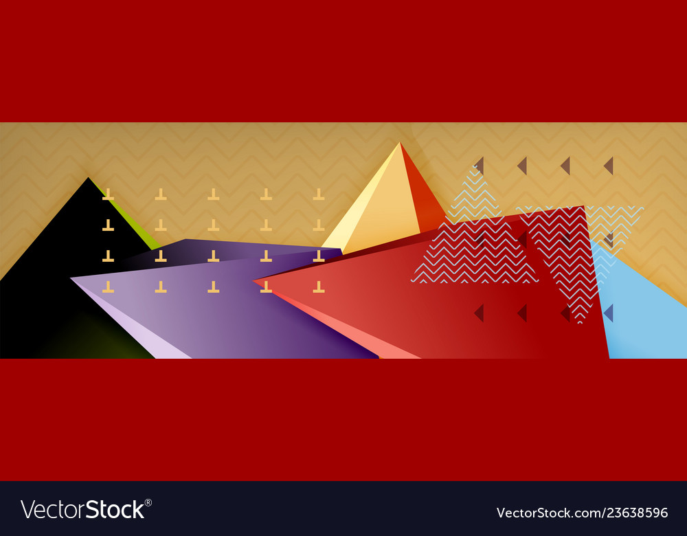 3d triangular shapes abstract background