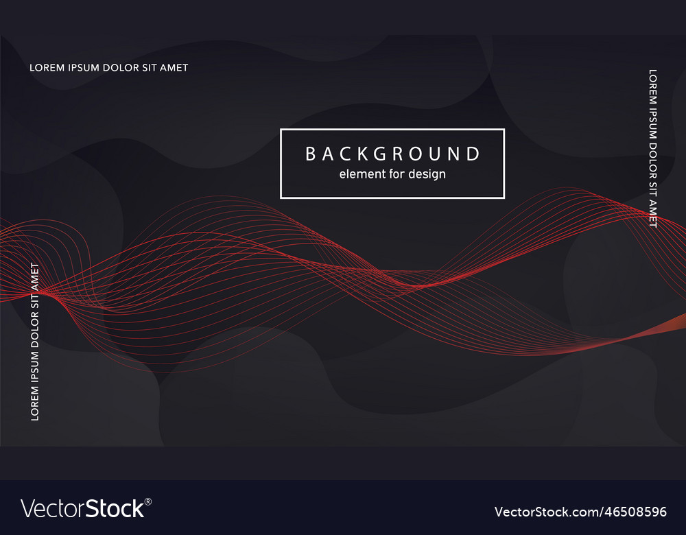 Abstract background wave element for design vector image Abstract background wave element for design