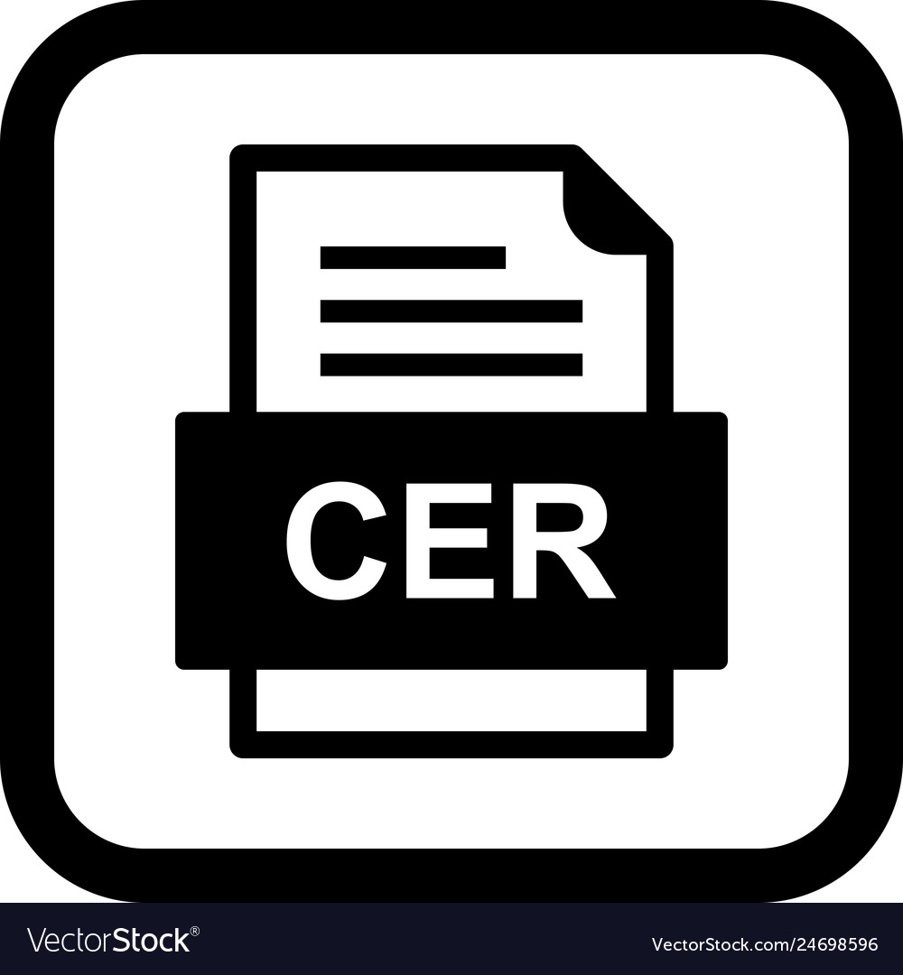 Cer file document icon