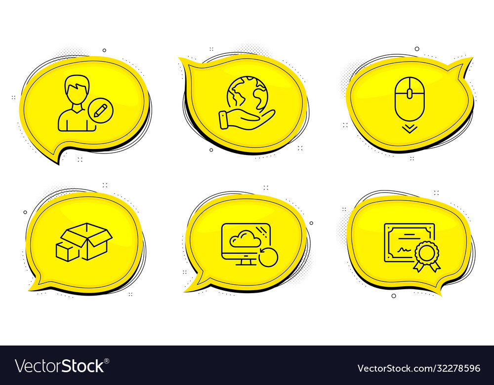 Edit person scroll down and packing boxes icons